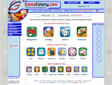 Tablet Screenshot of gamecolony.com